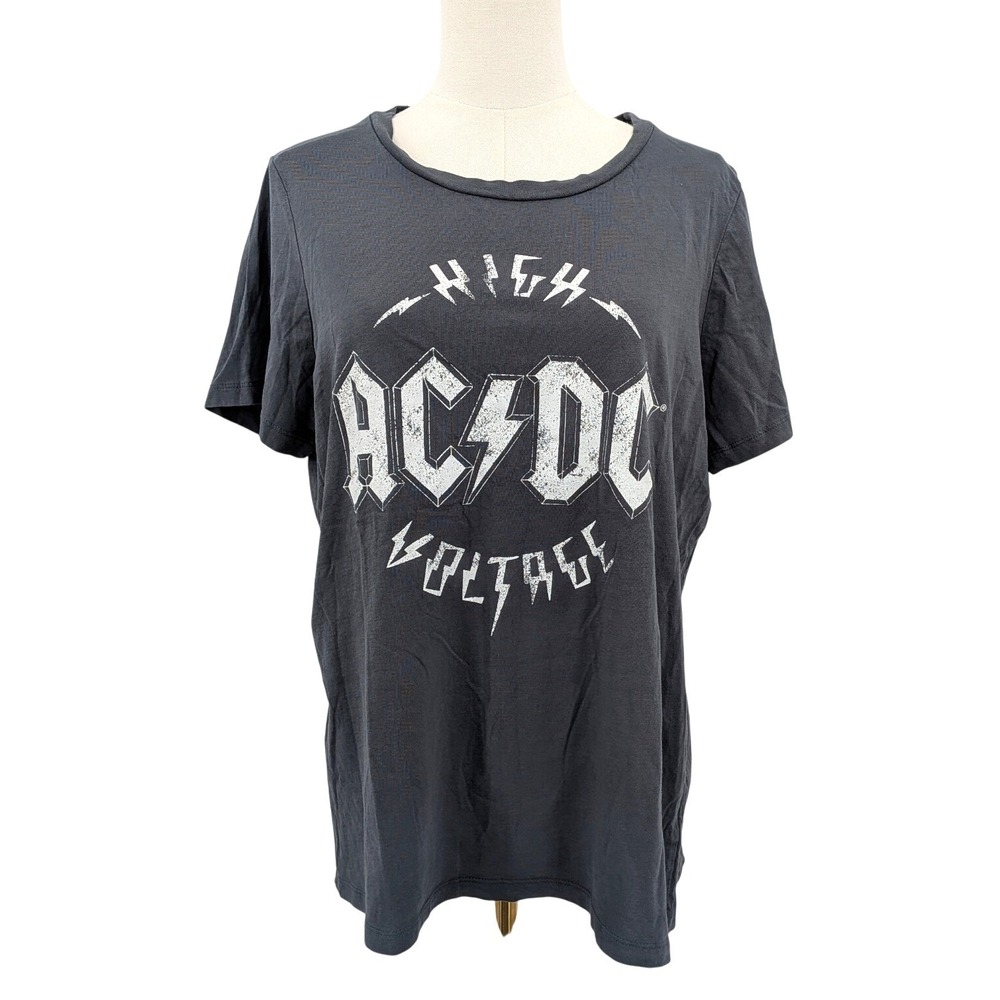 AC/DC Band Tee Graphic Print Rock Metal Concert Style‎ XL